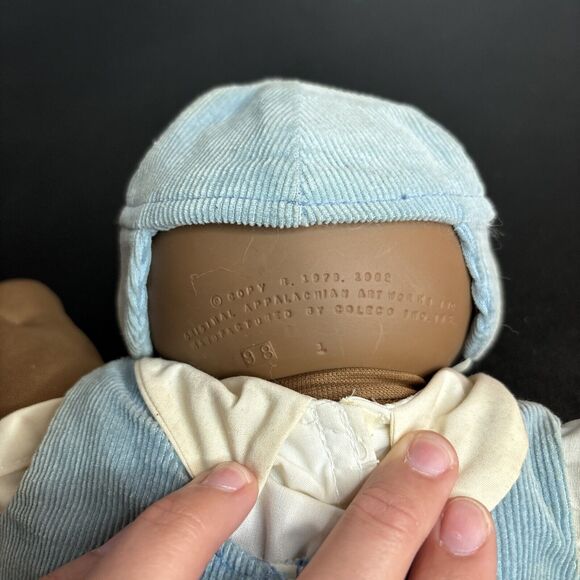 1985 Cabbage Patch Kid AA Preemie Brown Tuft Brown Eyes HM #1 OK Factory - Picture 9 of 14